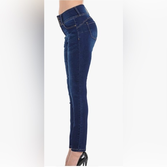 Wax Women's Push-Up 3 Button Skinny True Stretch Jean Butt I Love! - Picture 1 of 10